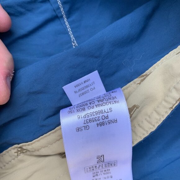 2016 Patagonia Solid Wavefarer Board Shorts Size 34 - Picture 7 of 7